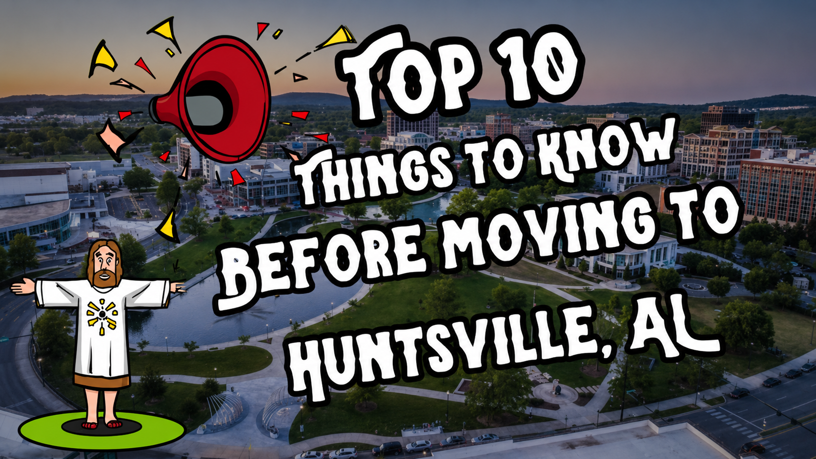 Top 10 things to know before moving to Huntsville, Alabama, with a downtown Huntsville background