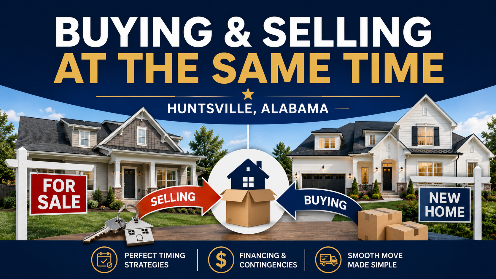 How Do You Buy and Sell a House at the Same Time in Huntsville? Buying and selling a house at the same time in Huntsville, Alabama